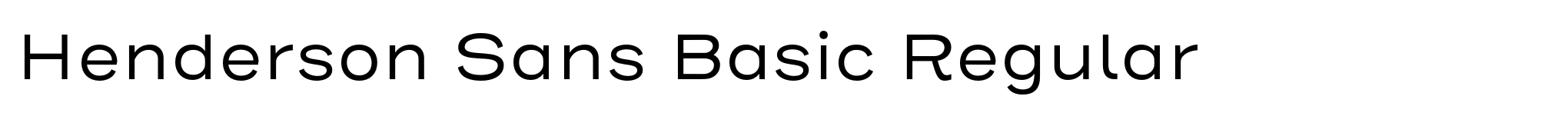 Henderson Sans Basic Regular image